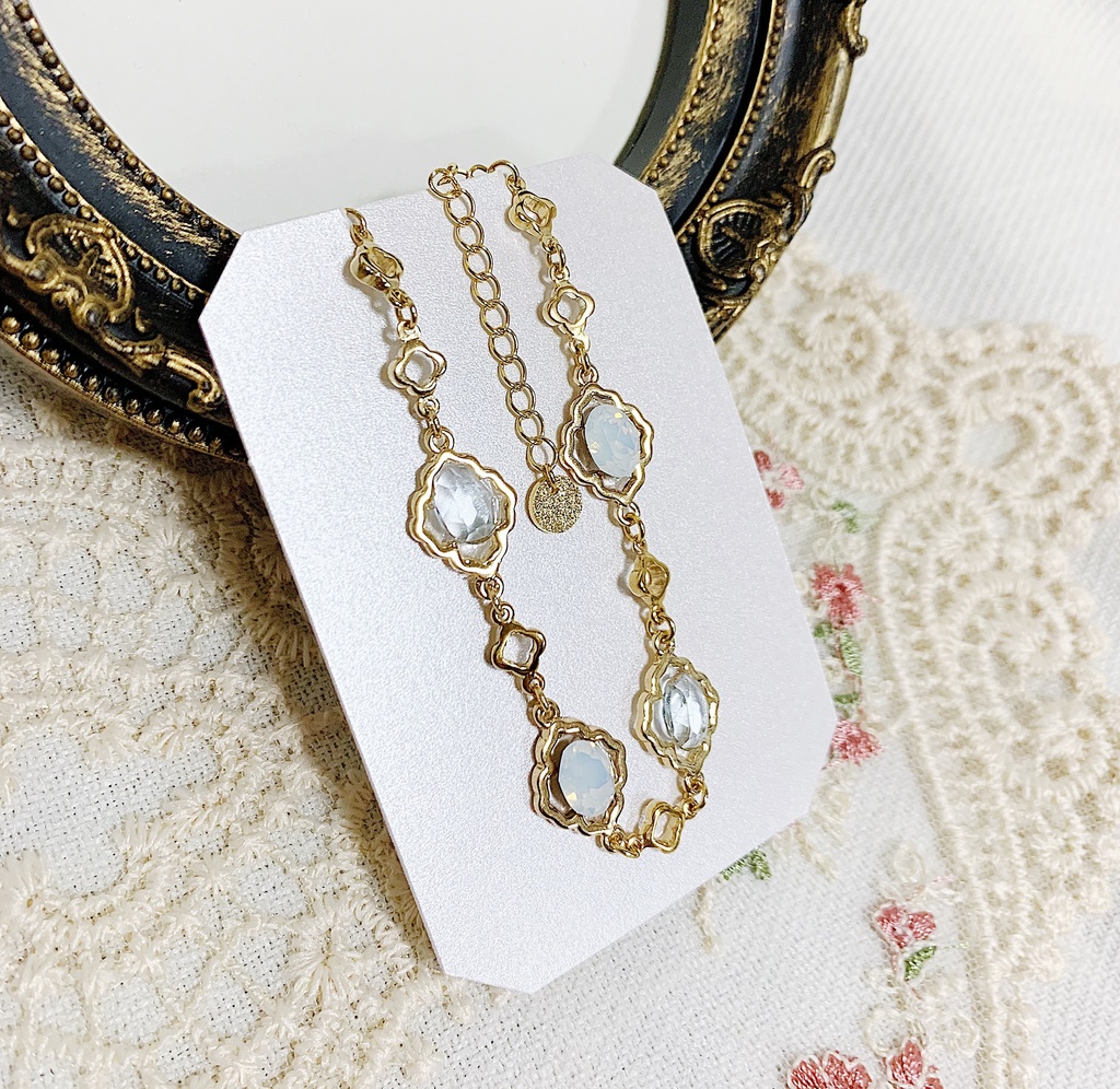 Limited Design Braceletークラシカルビジューゴールドブレスレットー