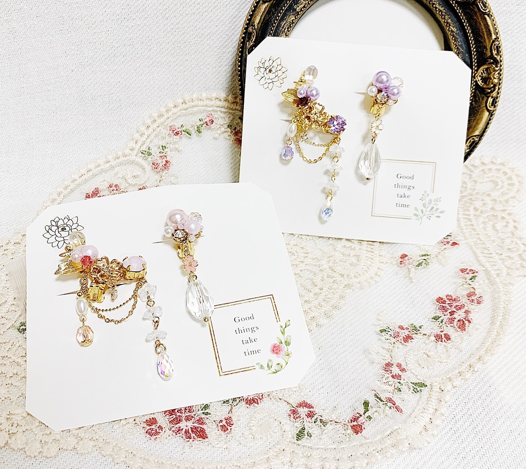 ーfleurs de cerisierー桜のイヤーカフセット