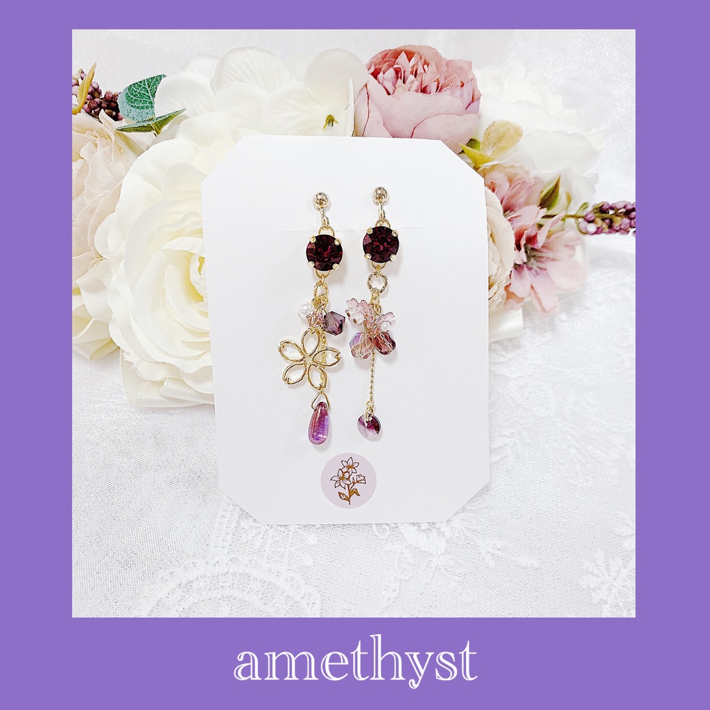 Nostalogic blossom -紫桜のイヤリング-【2種】