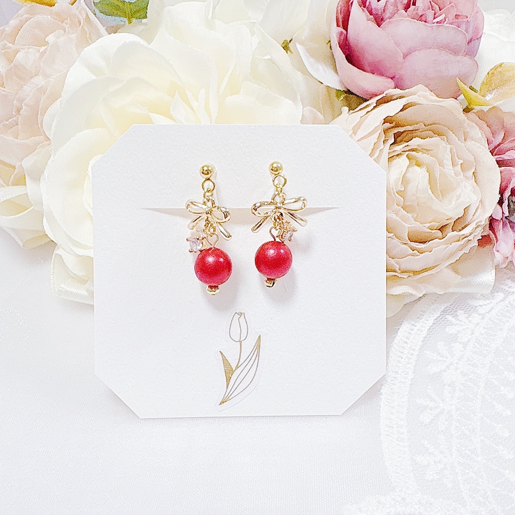 Lafontaineｰノンホールピアス（樹脂製イヤリング）