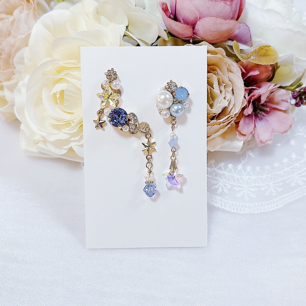 -déesse étoileｰ Lt.sapphire イヤーカフセット
