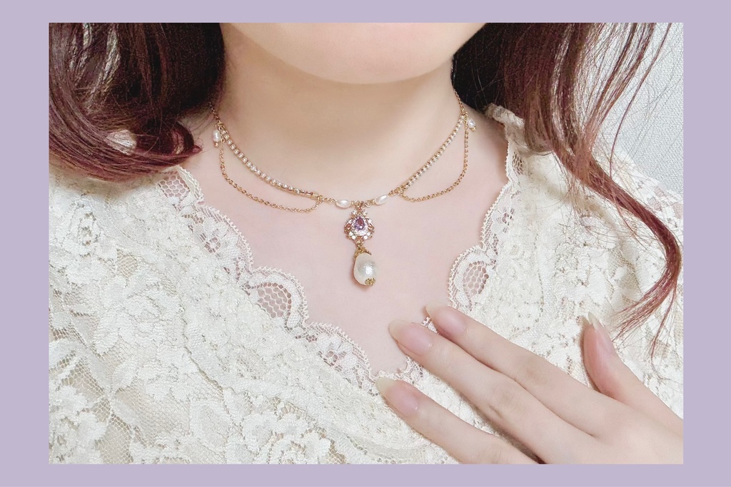 Souveraine de Violette チョーカーネックレス【バイオレット】