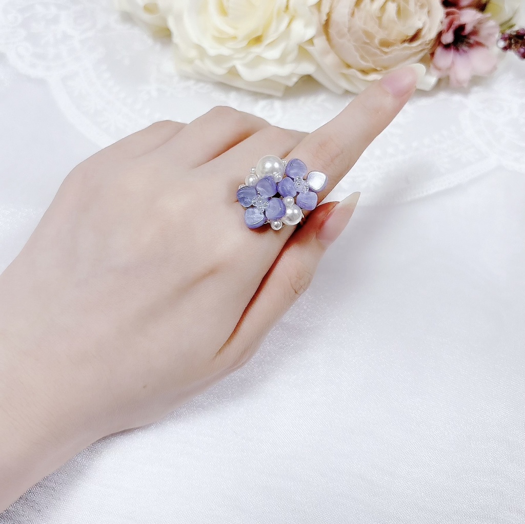 Bouquet d'Hortensia 紫陽花の花束リング