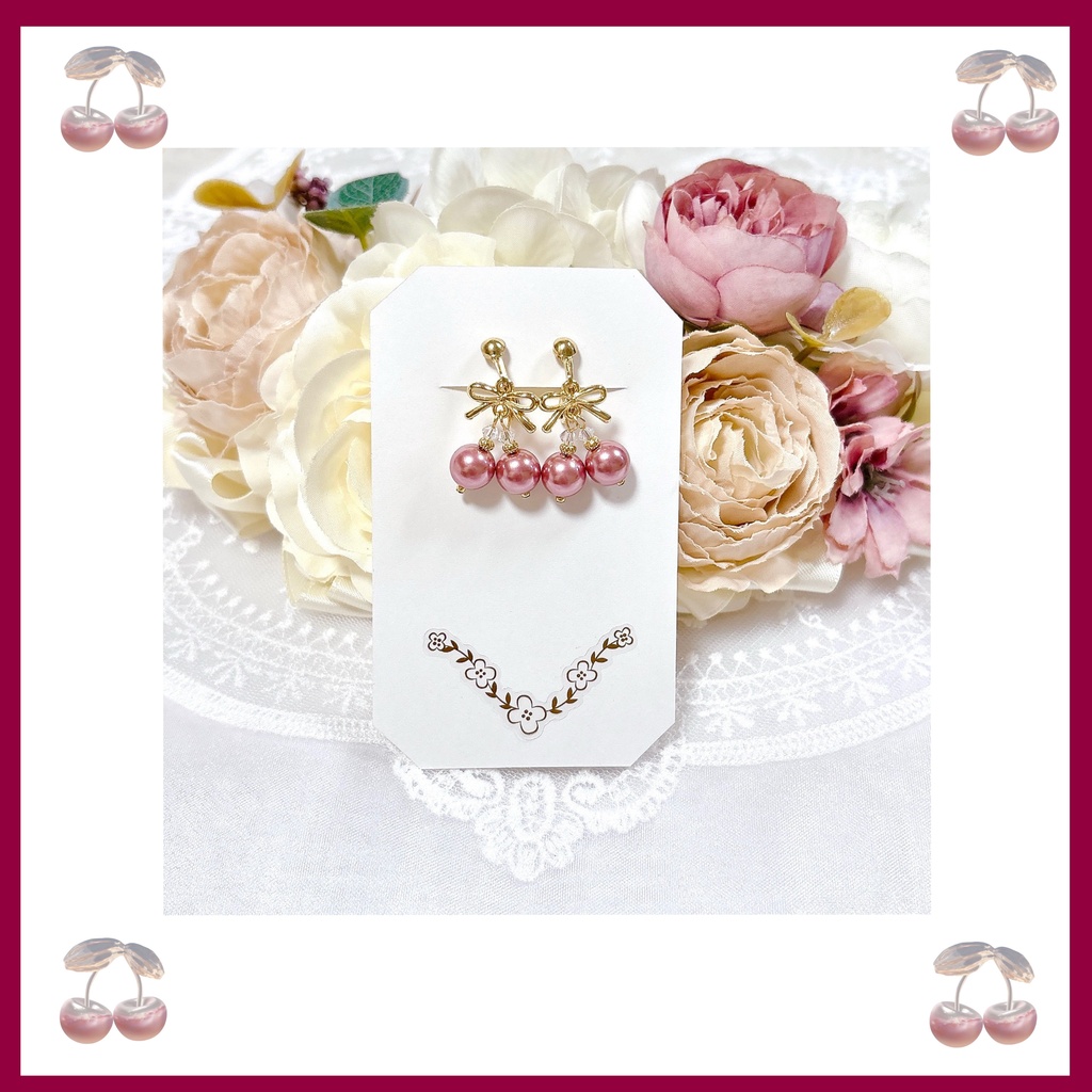 🍒さくらんぼのイヤリング・ピアス🍒