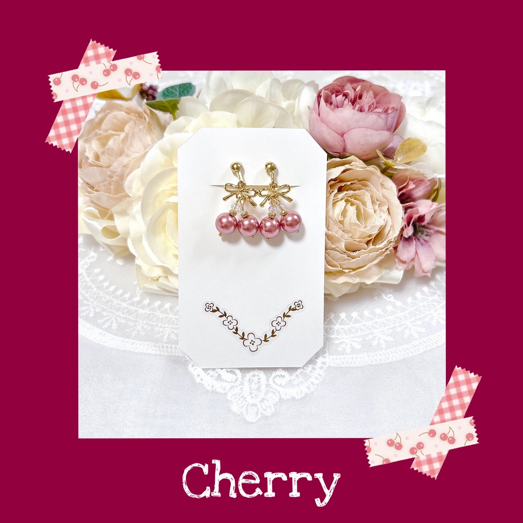 🍒さくらんぼのイヤリング・ピアス🍒