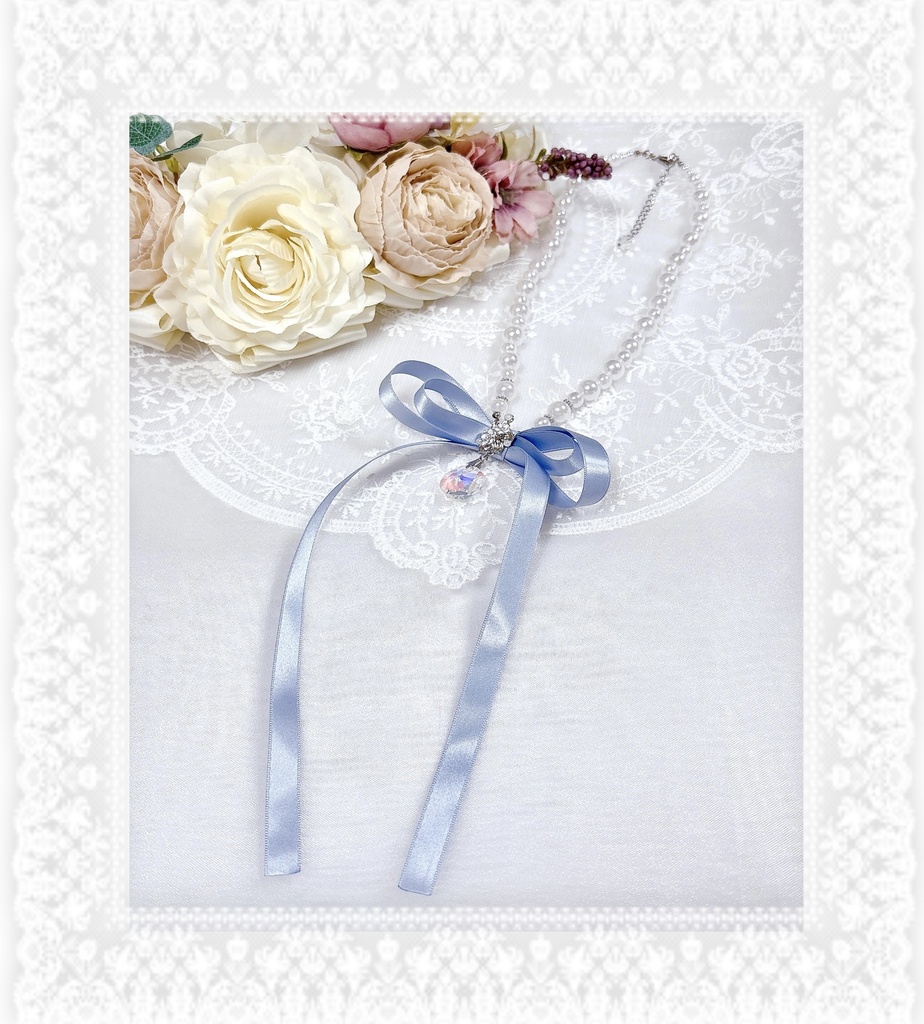 Rêve de Myosotis 忘れな草のパールネックレス