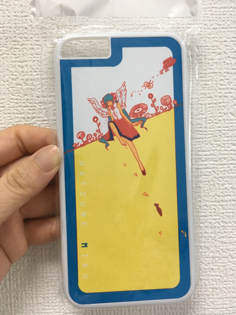 お花とミクちゃんのiPhone6 ケース