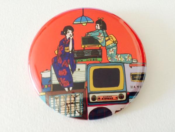 レトロ家電缶バッチ（57ｍｍ）