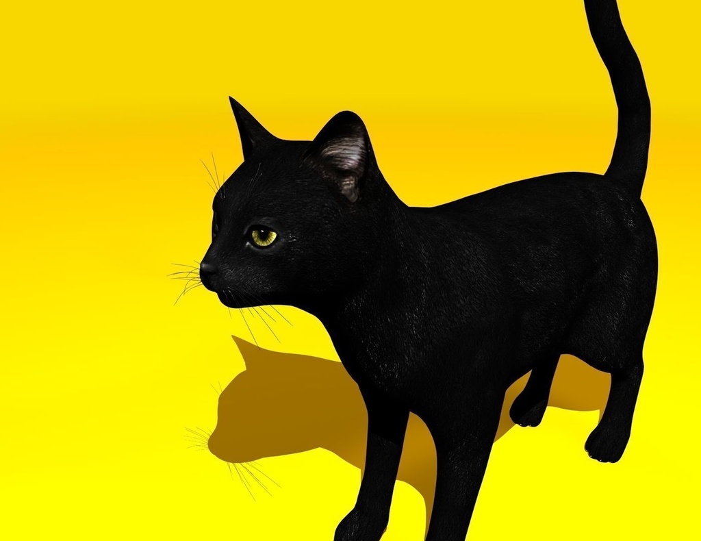Black Cat Rigged