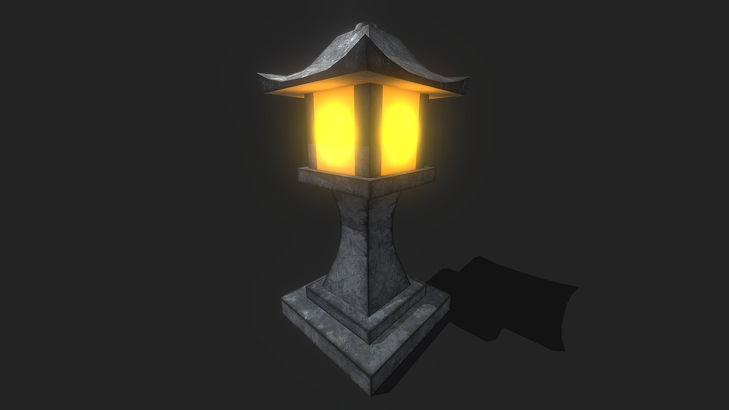 Japanese Shrine Lantern Light