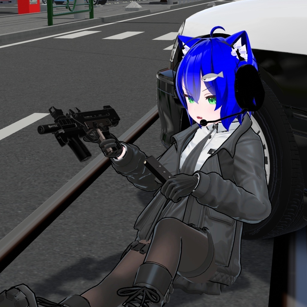VRChat想定9mm機関けん銃kD式