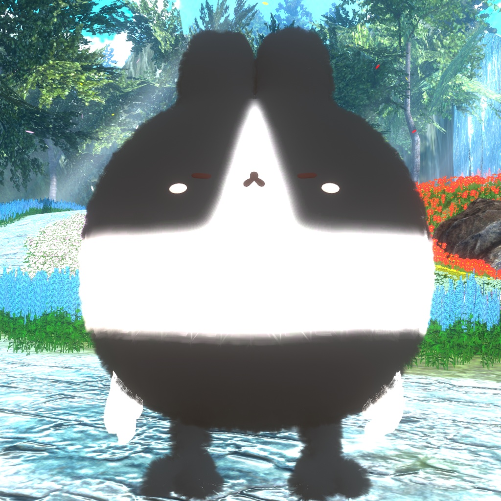 【ゆきふすべ専用】くろはちわれ テクスチャ【VRChat】