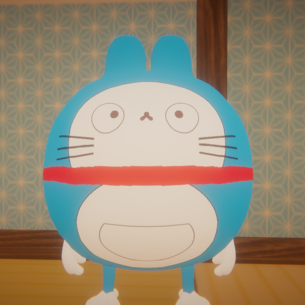 ☆無料☆【ゆきふすべ専用】青い狸 テクスチャパック【VRC】