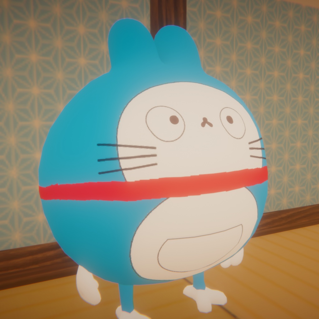☆無料☆【ゆきふすべ専用】青い狸 テクスチャパック【VRC】