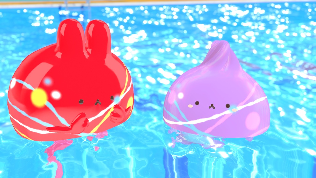 【ゆきふすべ専用】水風船(ヨーヨー)テクスチャ【VRChat】