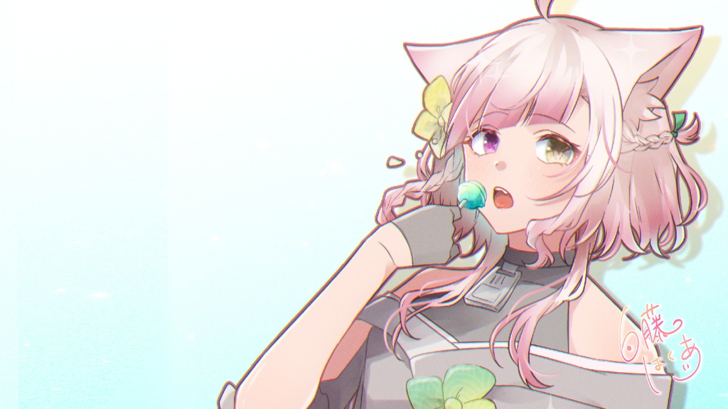 暑中見舞いイラスト + 待ち受け&壁紙