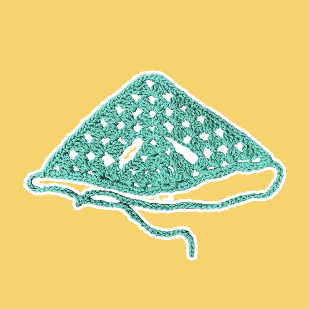 【10cmぬい服】ブロックチェックのバブーシュカ