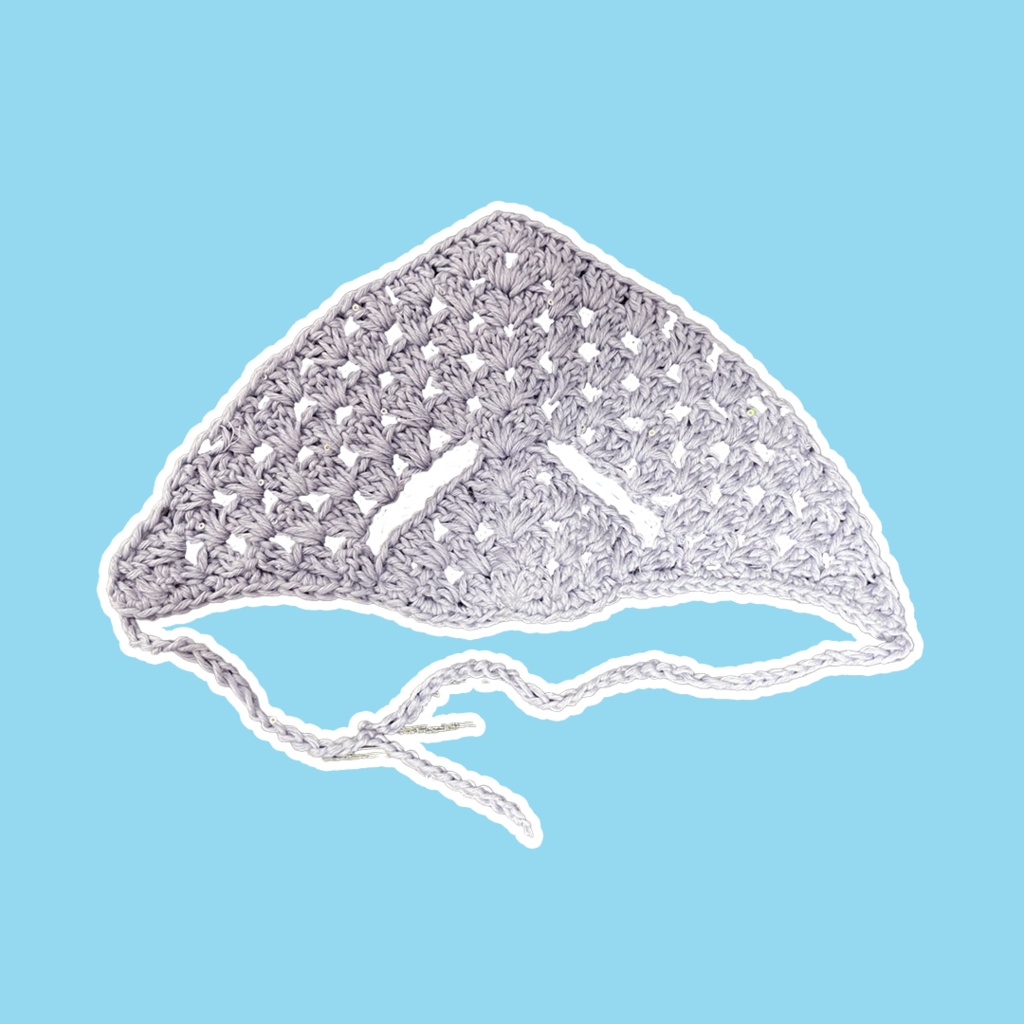 【10cmぬい服】スパンコール耳出しバブーシュカ