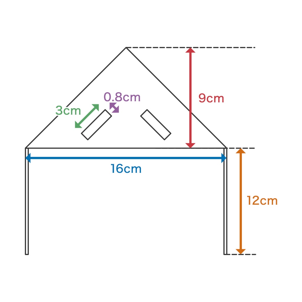 【10cmぬい服】 耳出しフリルのバブーシュカ(黒)
