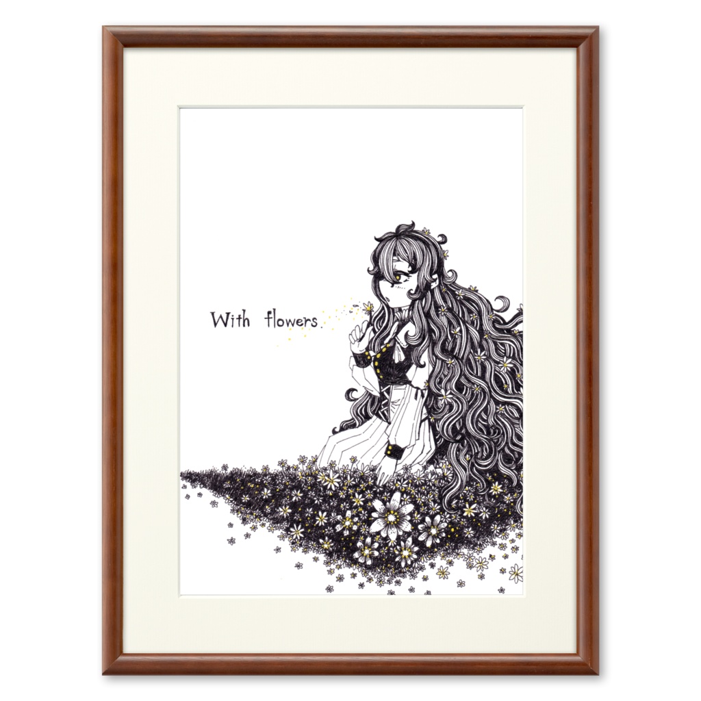 With flowers. プリモアート