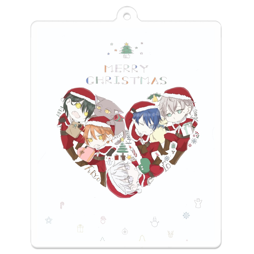 クリスマスデフォルメキャラクターアクリルキーホルダーVol.2021