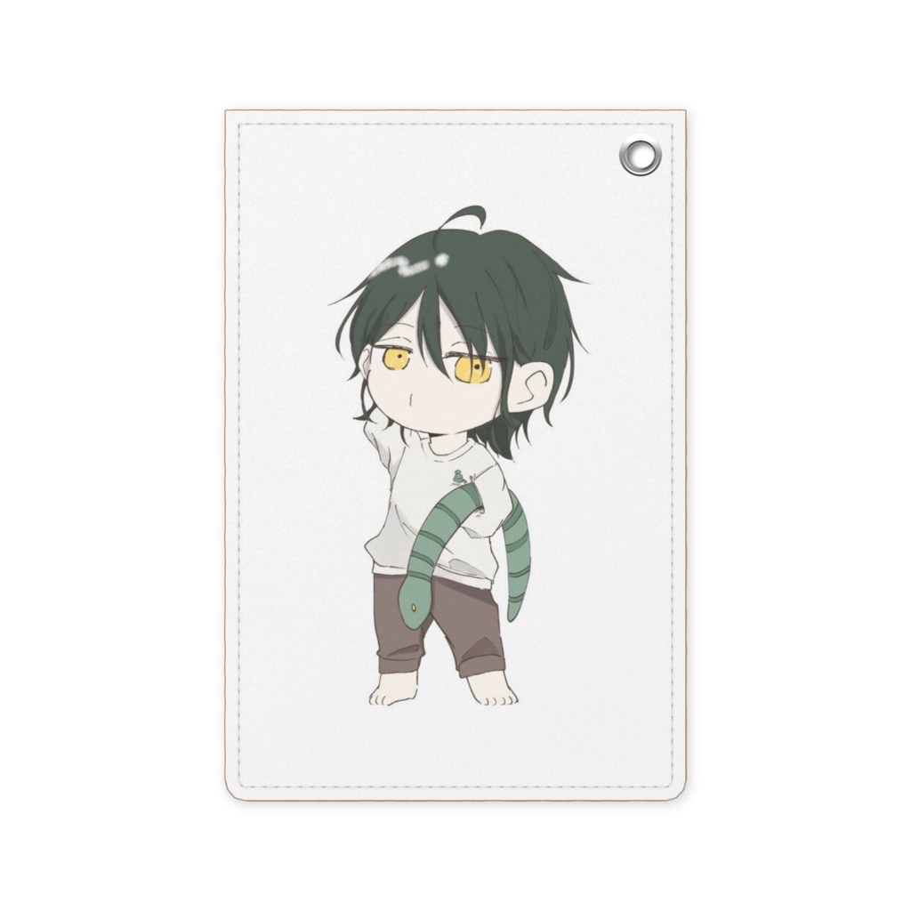 ヘビ男子デフォルメパスケース