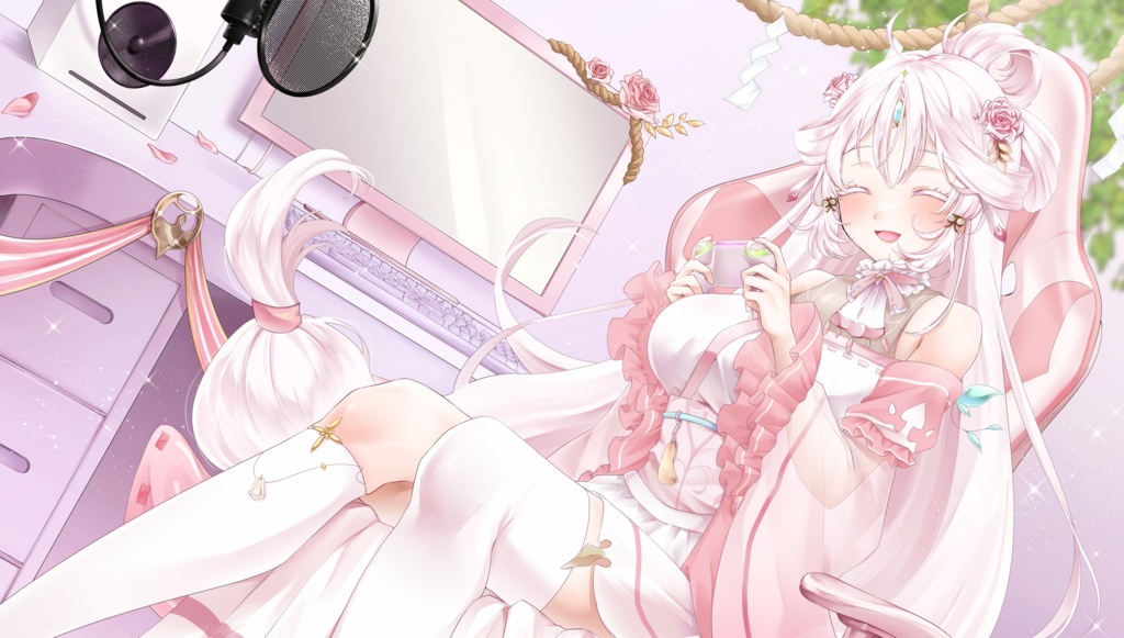 【無料/PCデスクトップの背景】あろめあ Vtuber