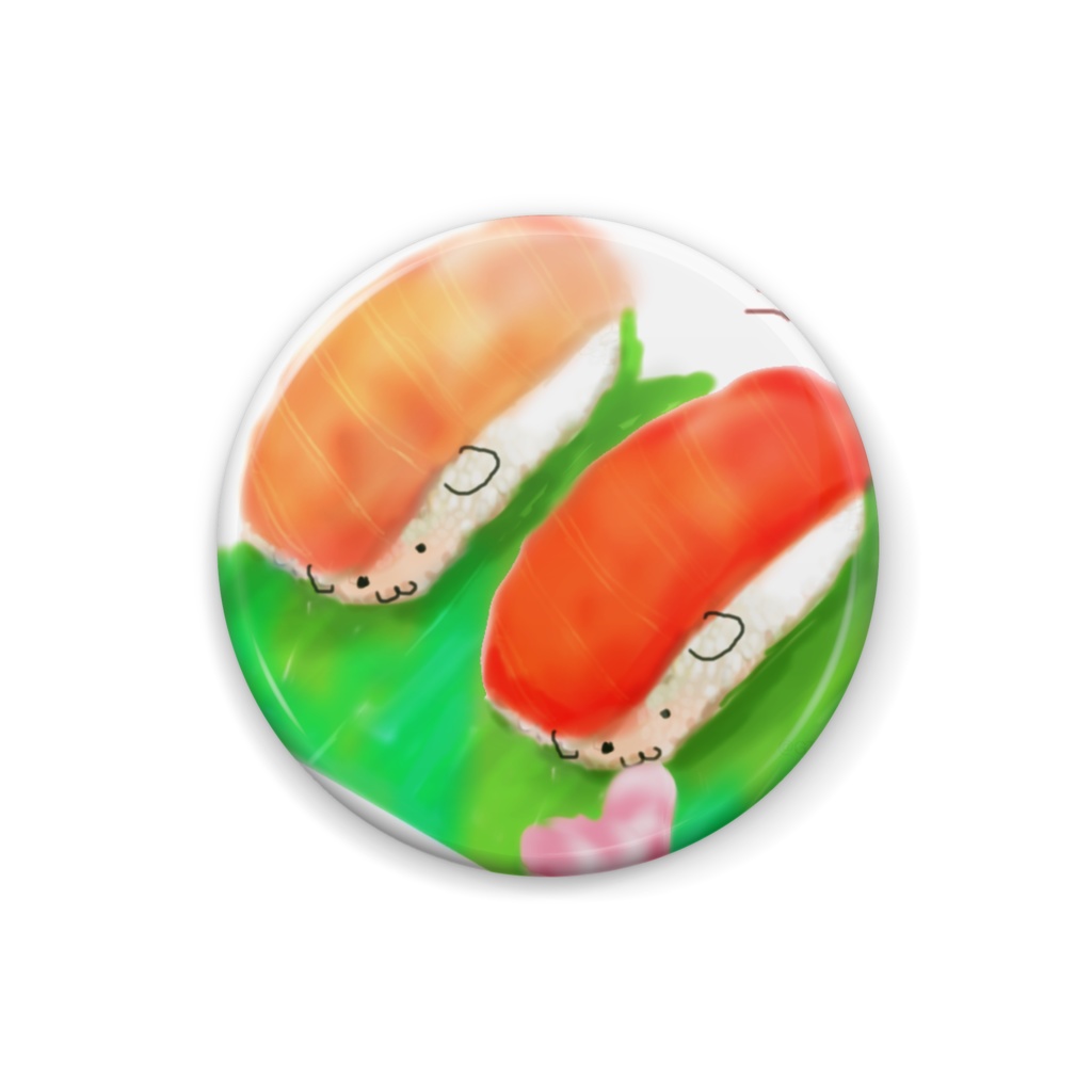 すしいぬバッジ