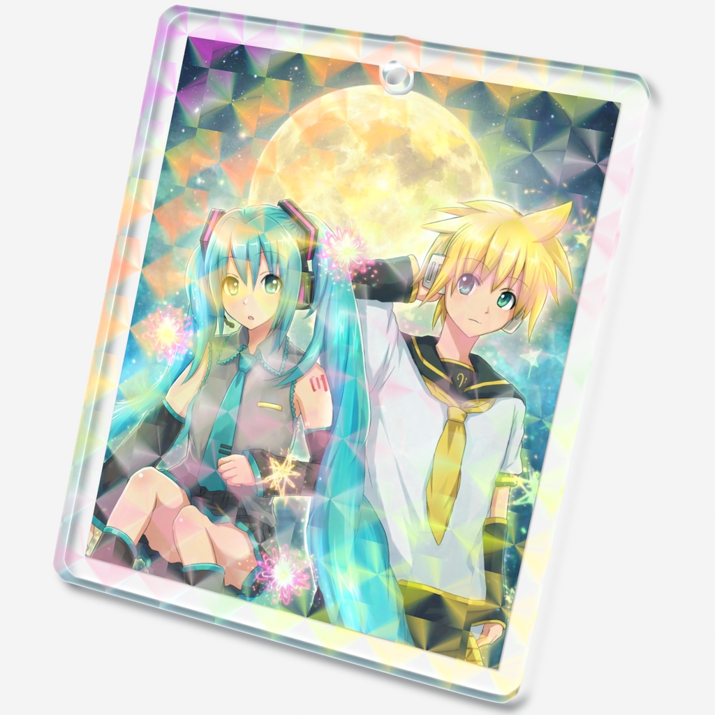 満月 ホログラムアクリルキーホルダ