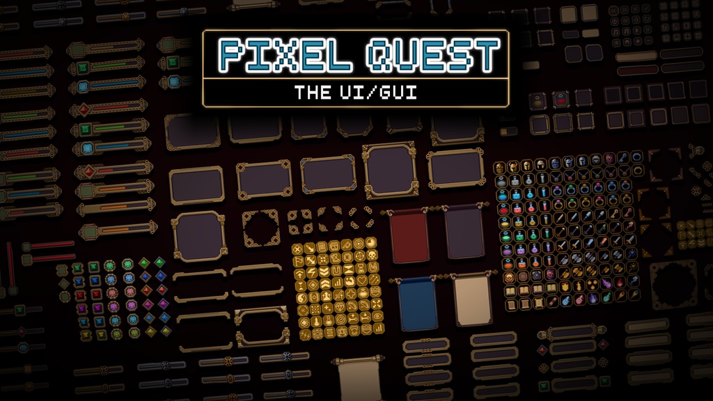2Dピクセルクエスト Vol.3 - UI/GUI - 2D Pixel Quest Vol.3 - The UI/GUI