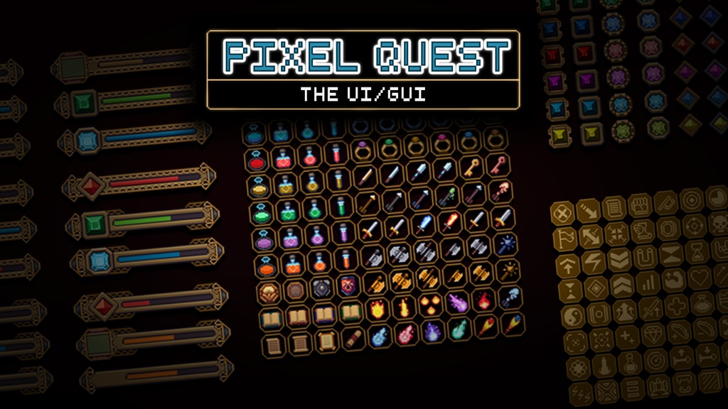 2Dピクセルクエスト Vol.3 - UI/GUI - 2D Pixel Quest Vol.3 - The UI/GUI
