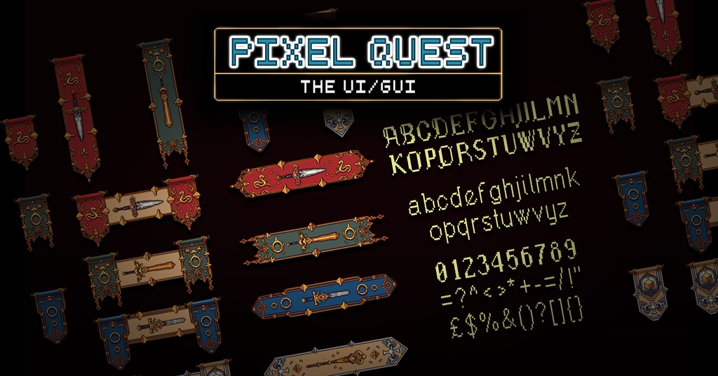 2Dピクセルクエスト Vol.3 - UI/GUI - 2D Pixel Quest Vol.3 - The UI/GUI