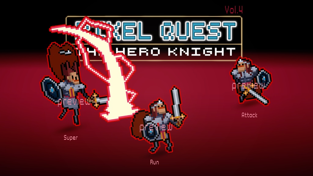 2Dピクセルクエスト Vol.4 - ヒーローナイト - 2D Pixel Quest Vol.4 - The Hero Knight