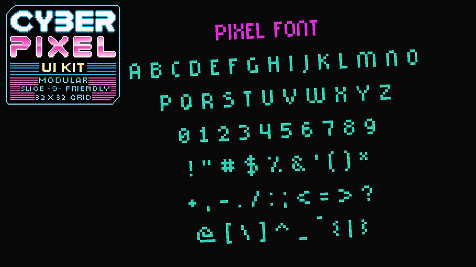 サイバーピクセル:UI/GUIキット - Cyber Pixel: UI/GUI Kit