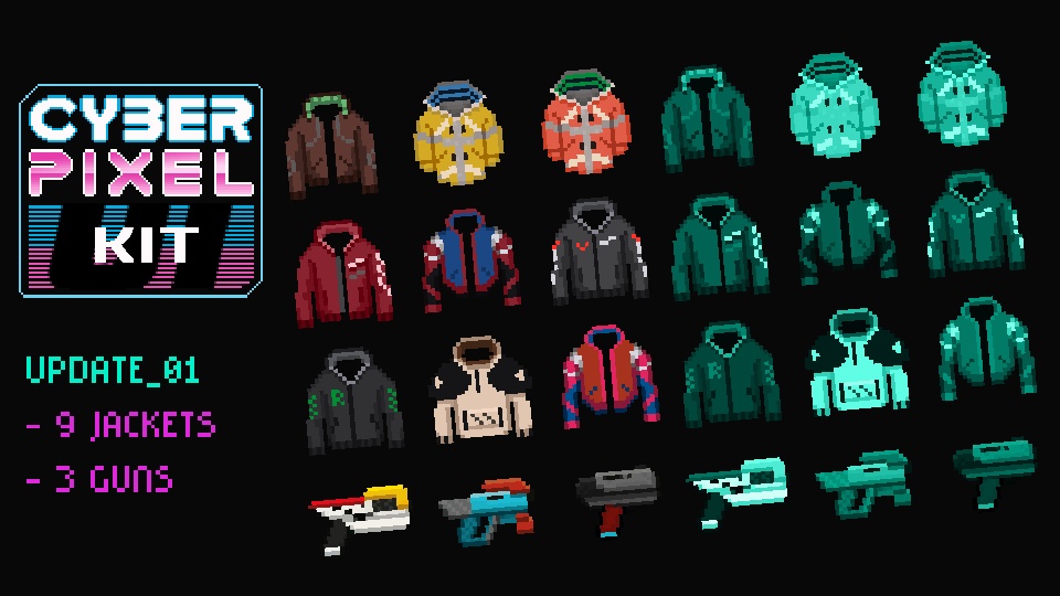 サイバーピクセル:UI/GUIキット - Cyber Pixel: UI/GUI Kit