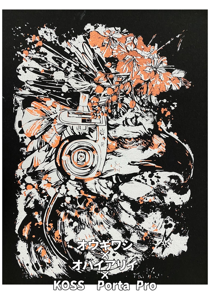 オウギワシヘッドホン／Tシャツ