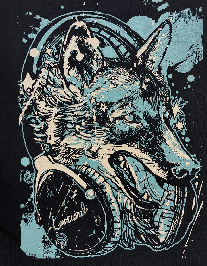 狼ヘッドホン2／Tシャツ