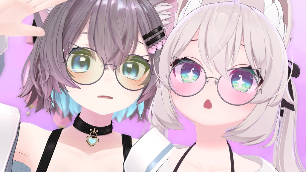 【Free】ねこめがね【VRCHAT想定】