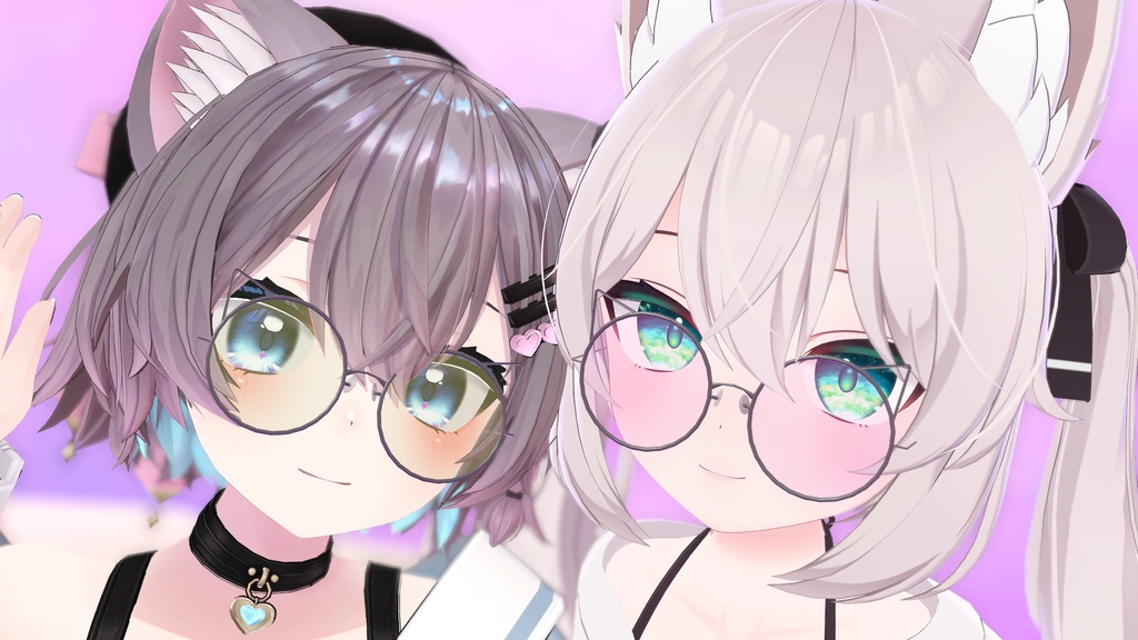 【Free】ねこめがね【VRCHAT想定】