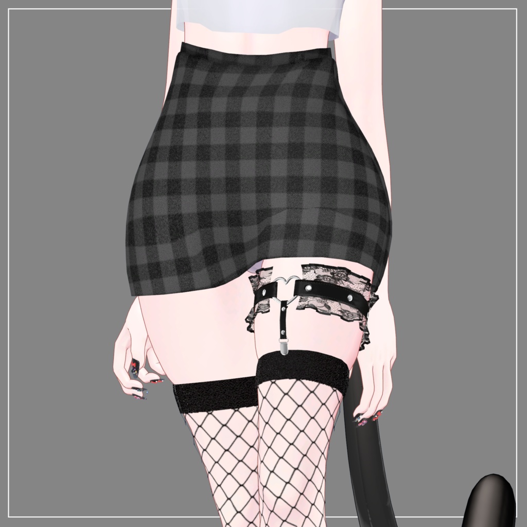 Heart Garter for Maya 【VRC想定】