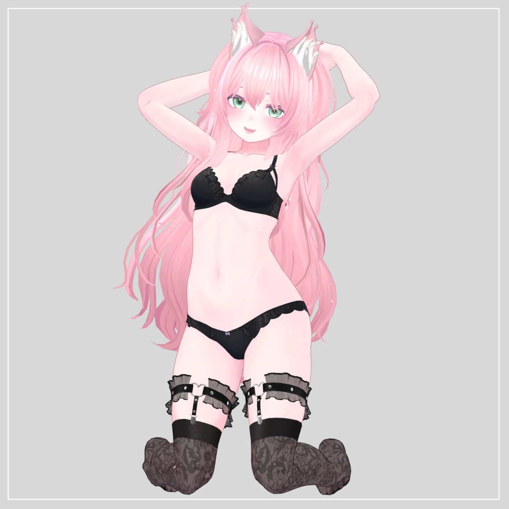 Heart Garter for Kikyo 【VRC想定】