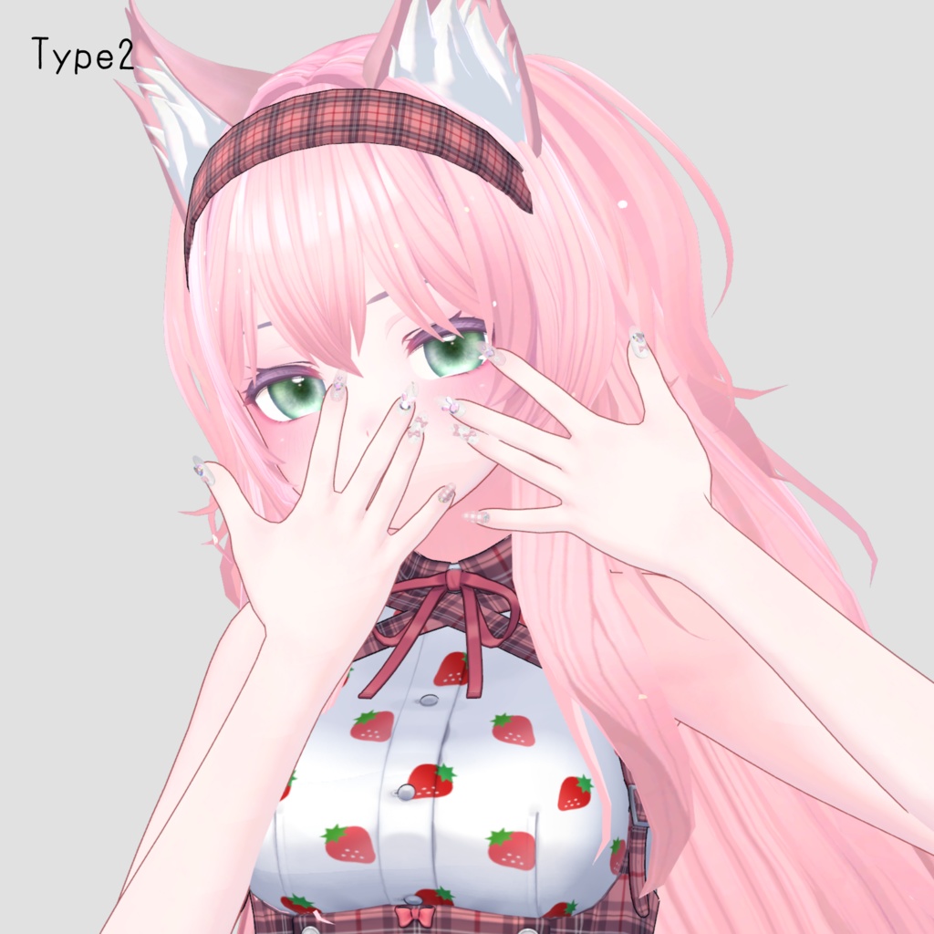 【Free】ネイルを見せたい時に使えるポーズセット13種 - animation pose set