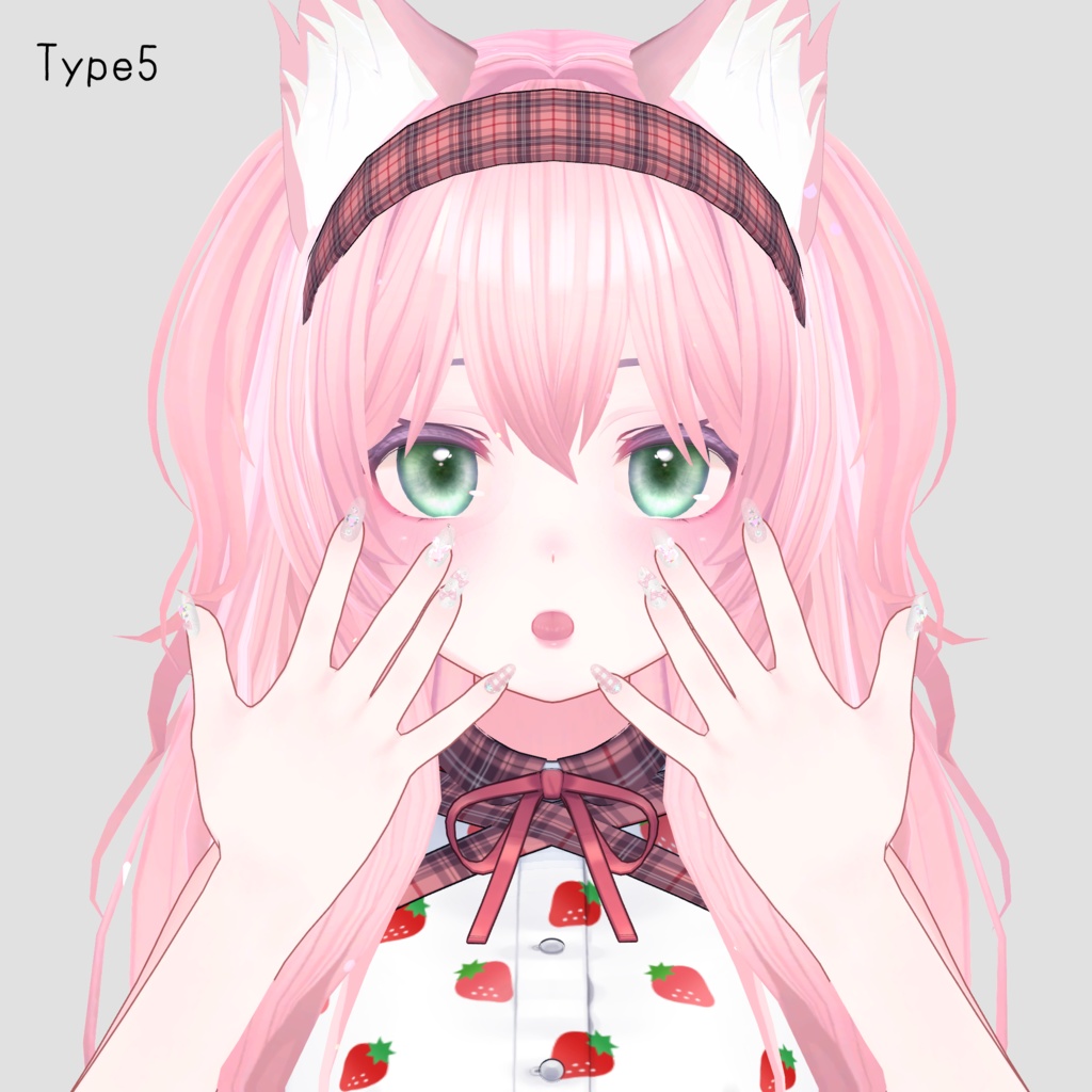 【Free】ネイルを見せたい時に使えるポーズセット13種 - animation pose set