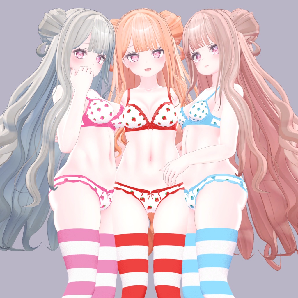 Lace Garter + Socks & Lingerie Texture Set for Selestia