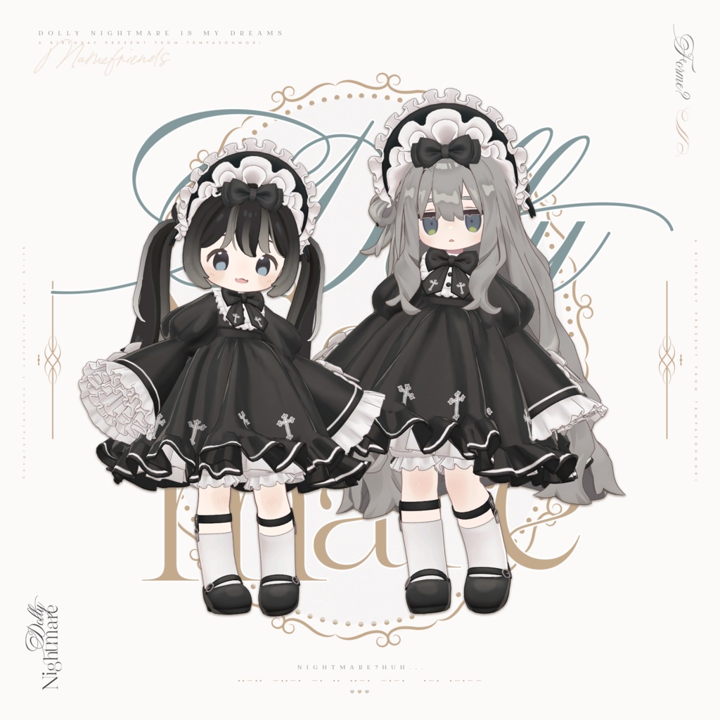 🖤Dolly Nightmare🖤 【まめふれんず対応衣装】