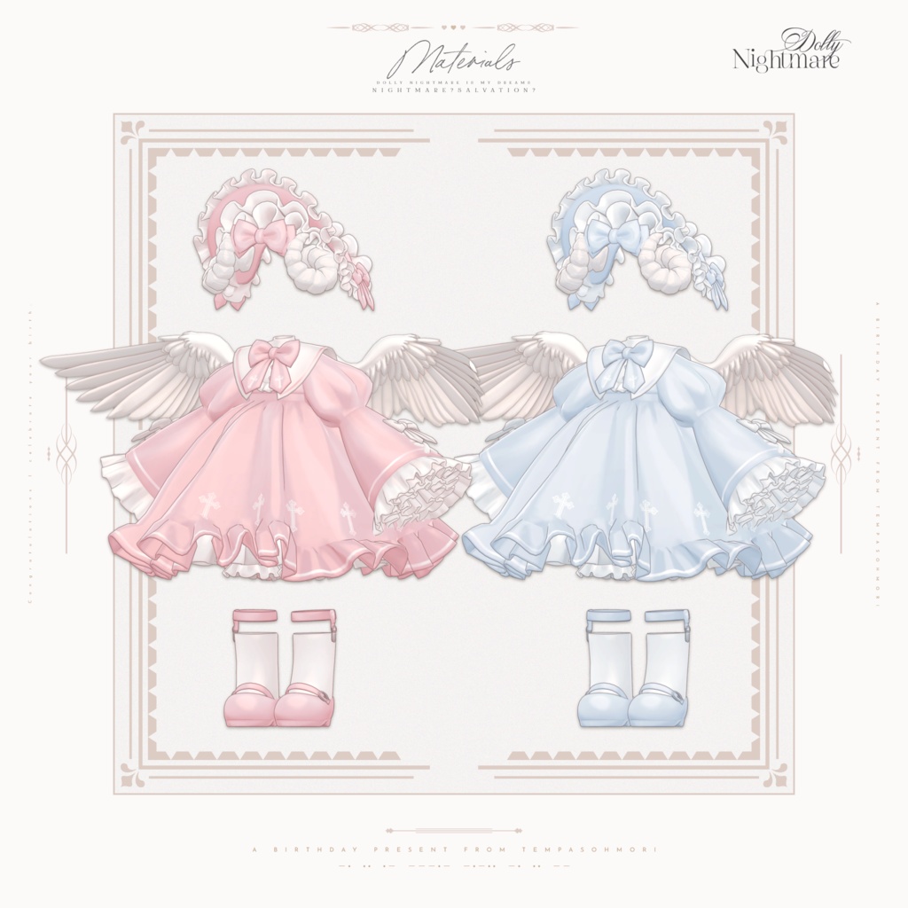 🖤Dolly Nightmare🖤 【まめふれんず対応衣装】