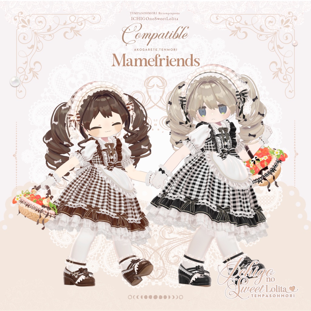 🍓いちごのスウィートロリィタ🍓【22アバター対応】