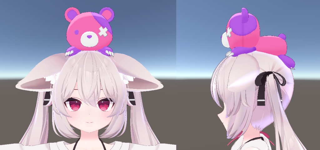 【VRChat向け】あたまのベアー+α【アクセサリー】