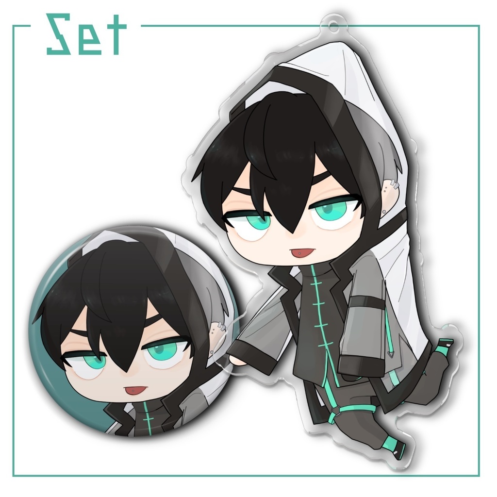 缶バッジ&アクキーセット【おでかけ】