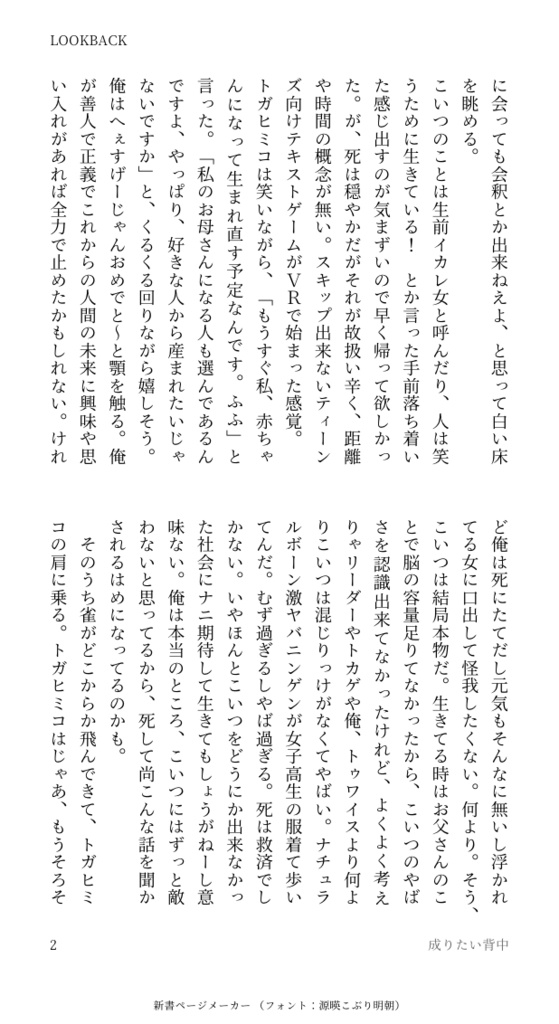 7/5新刊コピ本『LOOK BACK.』【轟出・荼毘】